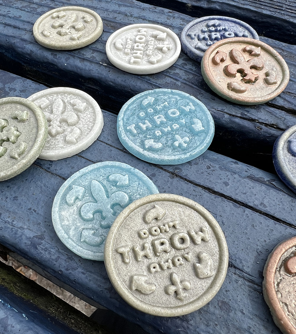 Recycled Glass Doubloons