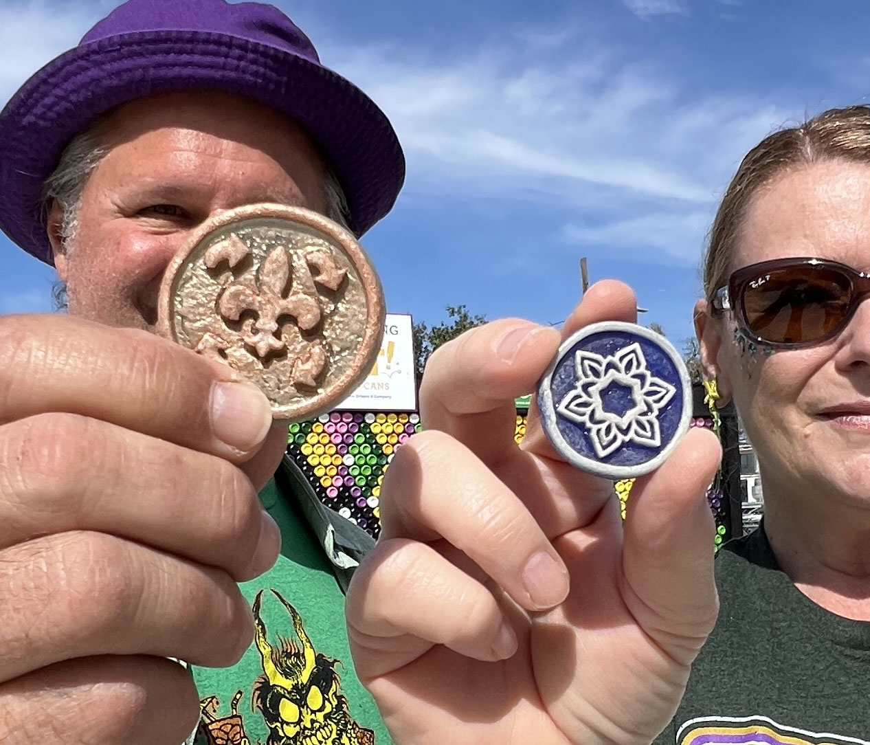Recycled Glass Doubloons