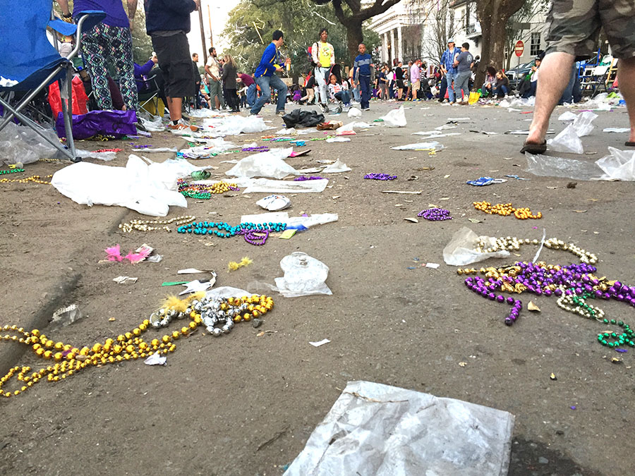 Mardi Gras waste