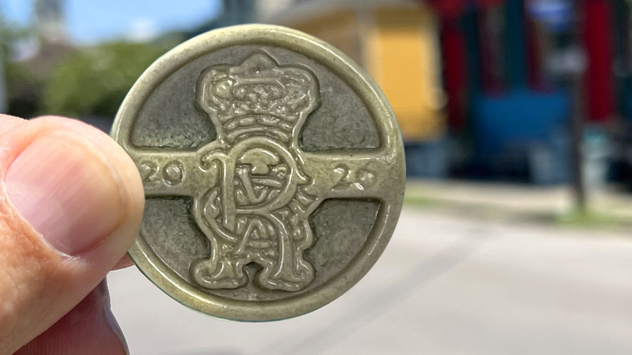 Recycled Glass Doubloons