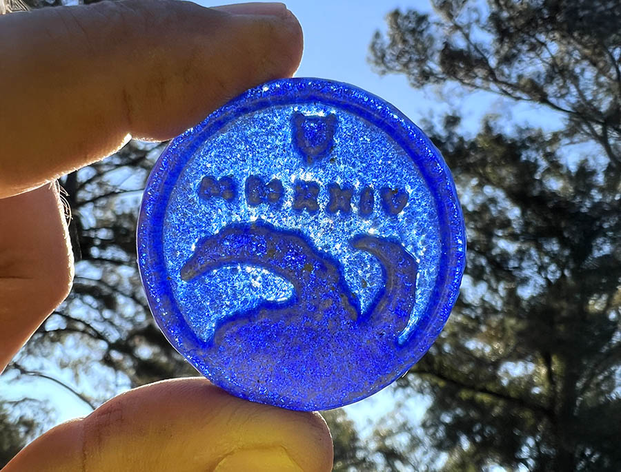 The original glass doubloon