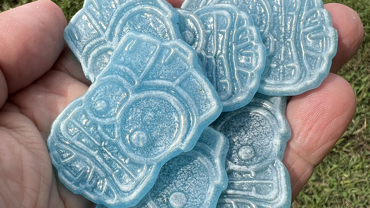 Recycled Glass Tikis